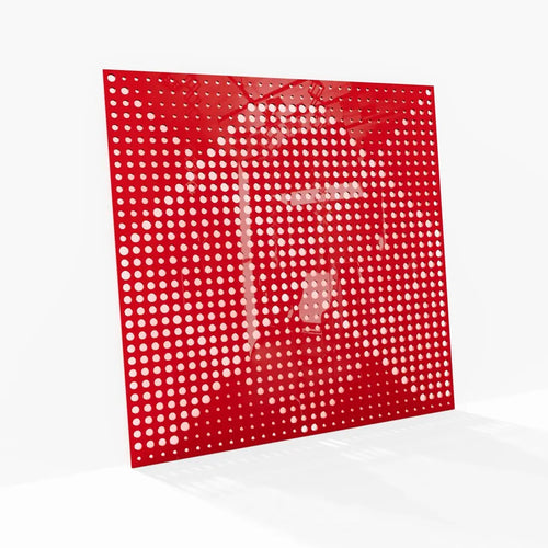 Side Angle View of DeskCraft Acoustic Wall Art Panel Installation