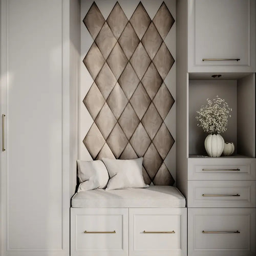 DeskCraft Upholstered Acoustic Wall Art Panel - Professional Sound Absorption