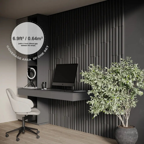 DeskCraft Acoustic Wall Panel 1.2in - Premium Home Office Sound Absorption Panel