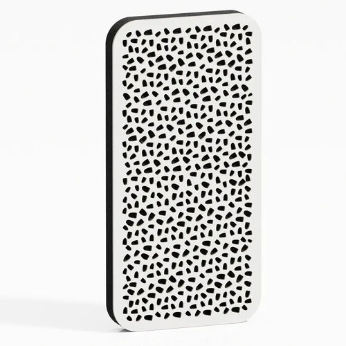 Close-up of DeskCraft acoustic panel texture and sound-absorbing design