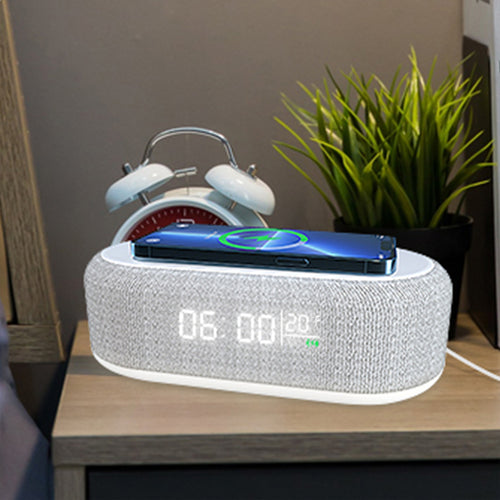 Close-up of DeskCraft Wireless Charging Dock with Multiple Device Compatibility