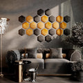 DeskCraft Hexagon Acoustic Wall Tiles - Premium Acoustic Panels for Home Office