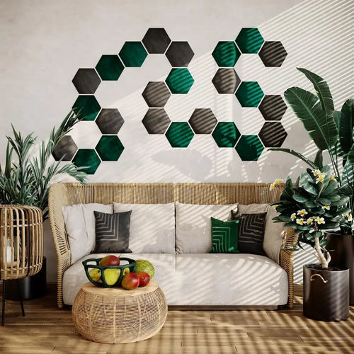 Modern Home Office Acoustic Treatment by DeskCraft