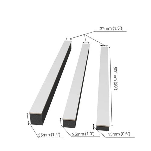 Side angle view of professional home office acoustic panel by DeskCraft