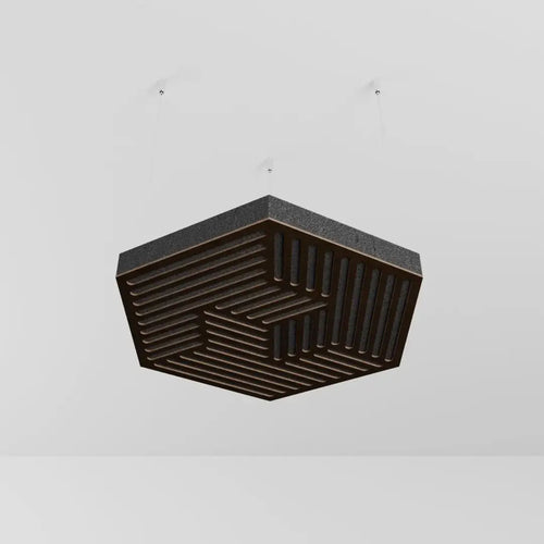 Hexagonal acoustic panel closeup showing premium sound-absorbing foam texture by DeskCraft