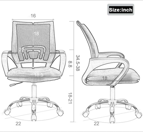DeskCraft Ergonomic Chair Showing Adjustable Armrest Functionality