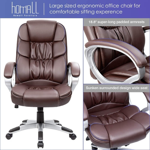 Side Profile of DeskCraft Ergonomic Home Office Chair
