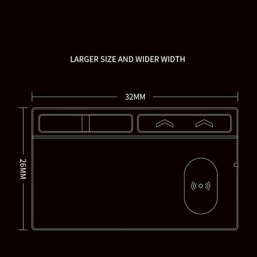 Sleek Wireless Charging Mouse Pad with Precision Surface for Desk Setup