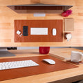 DeskCraft Large Leather Desk Pad 36x19