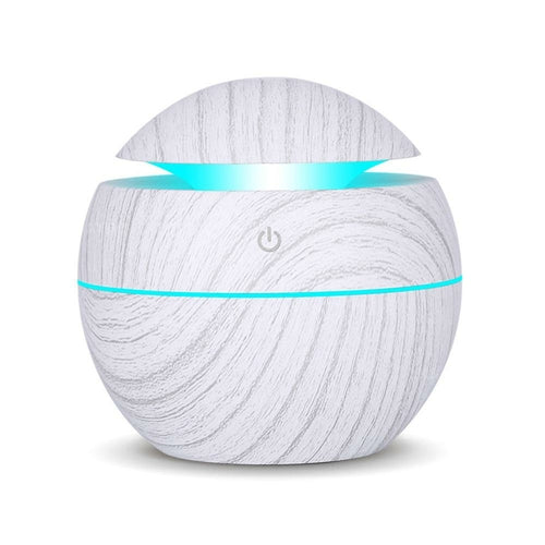 Close-up of USB Humidifier Control Panel and LED Color Modes