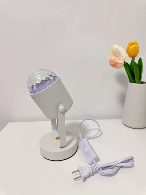 DeskCraft Ripple Projector Lamp Illuminating Elegant Desk Setup Environment