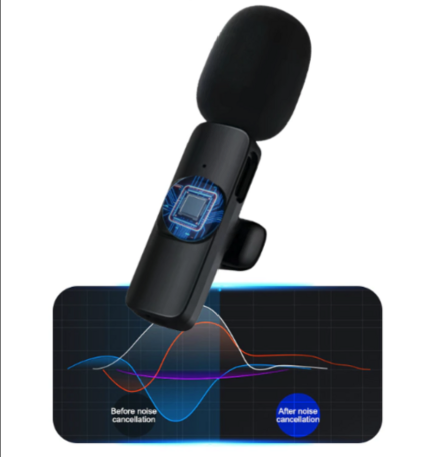 DeskCraft Wireless Lavalier Microphone for Professional Content Creation